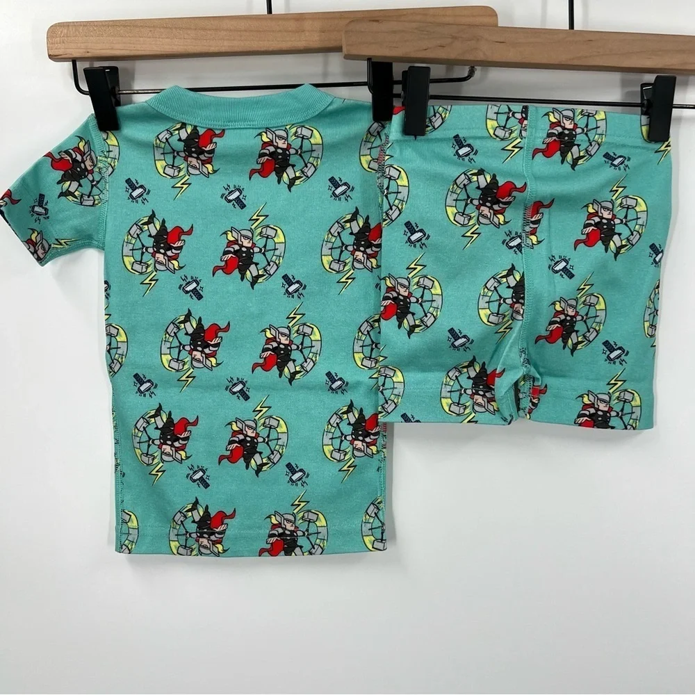 Hanna Andersson Marvel Thor Short John Pajamas In Organic Cotton